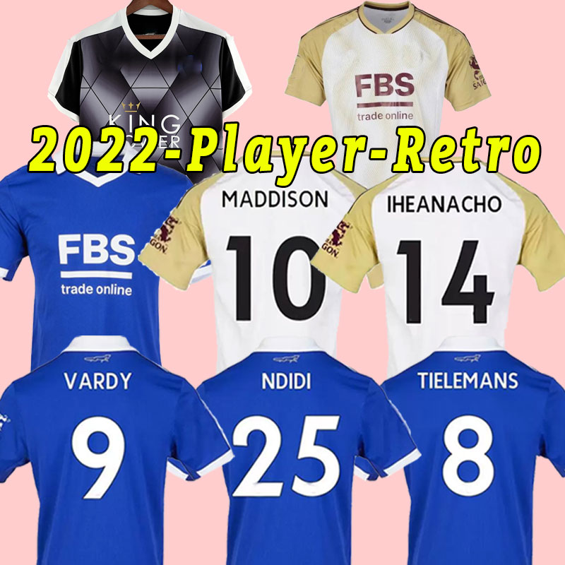 22 23 Leicester Soccer Jerseys VARDY MADDISON IHEANACHO 2022 2023 camiseta BARNES TIELEMANS AYOZE DAKA LOOKMAN Football uniformS Player version retro 2015 2016, Home
22 23 Leicester Soccer Jerseys VARDY MADDISON IHEANACHO 2022 2023 camiseta BARNES TIELEMANS AYOZE DAKA LOOKMAN Football uniformS Player version retro 2015 2016, Home