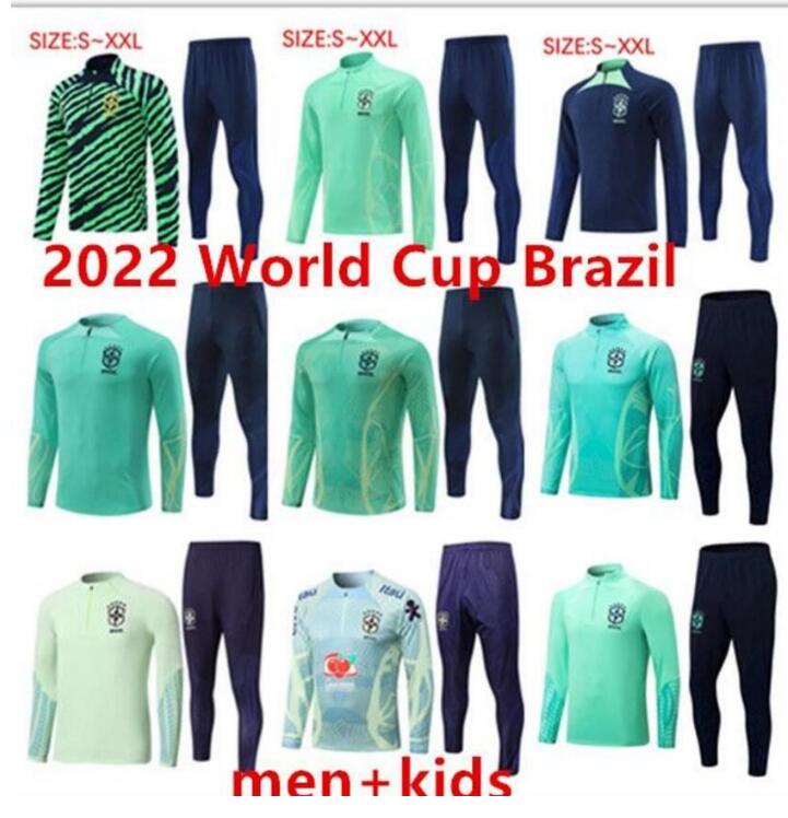 2022 World Brazil tracksuit suit soccer jersey G.JESUS COUTINHO 22 23 Camiseta de futbol RICHARLISON football shirt maillot kids kit cup train suit set long, Blue
2022 World Brazil tracksuit suit soccer jersey G.JESUS COUTINHO 22 23 Camiseta de futbol RICHARLISON football shirt maillot kids kit cup train suit set long, Blue
