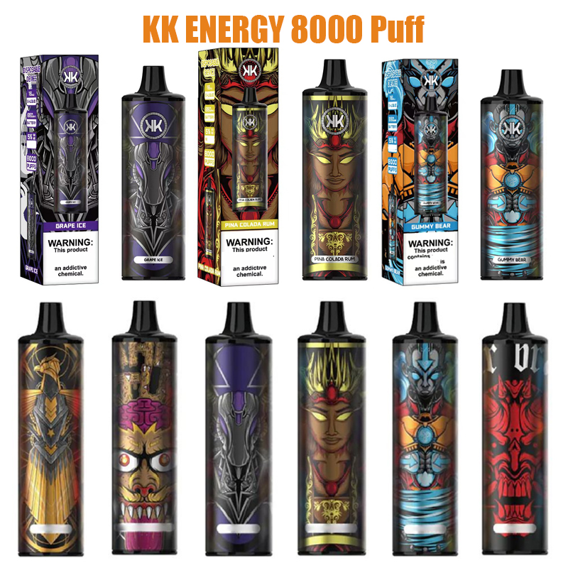KK Energy 8000 Puff Disposable E Cigarette vaper desechables 850mah vape desechable 16ml Pre-filled pods desechables with Colorful light
KK Energy 8000 Puff Disposable E Cigarette vaper desechables 850mah vape desechable 16ml Pre-filled pods desechables with Colorful light