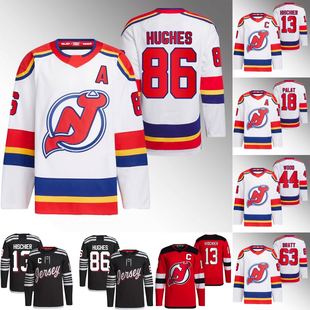 Jack Hughes Devils New Jersey 2022-23 Reverse Retro Jerseys Jesper Bratt Martin Brodeur Damon Severson Scott Niedermayer Nico Hischier Dougie Hamilton Stevens, Womans s-xxl 
Jack Hughes Devils New Jersey 2022-23 Reverse Retro Jerseys Jesper Bratt Martin Brodeur Damon Severson Scott Niedermayer Nico Hischier Dougie Hamilton Stevens, Womans s-xxl