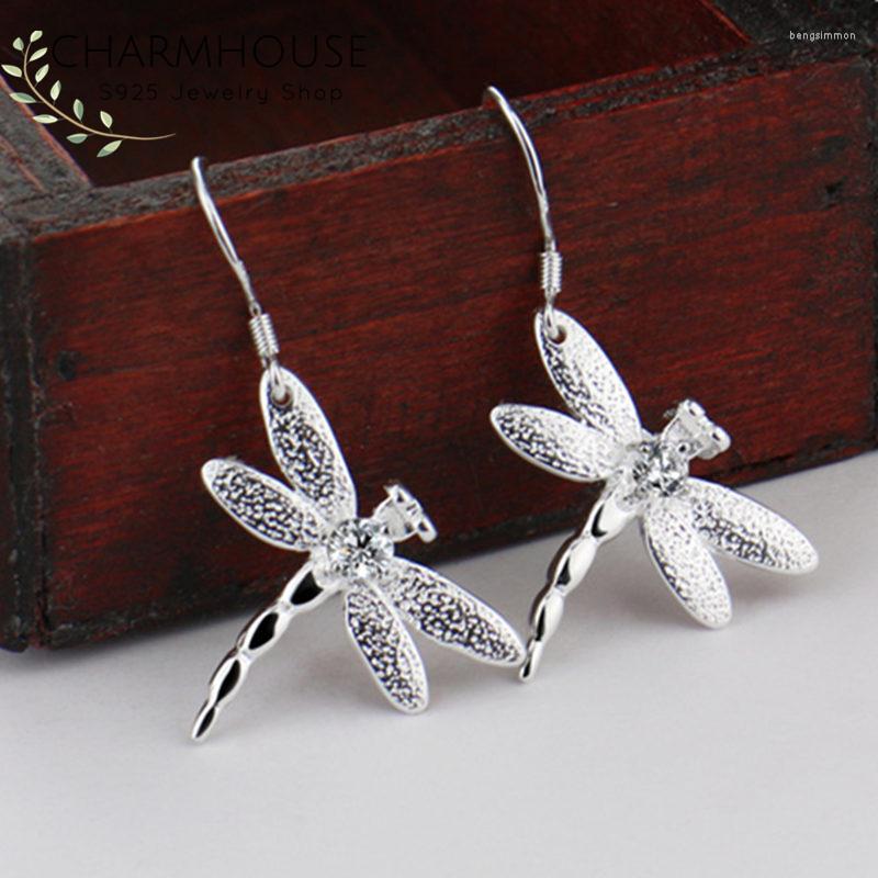 Dangle Earrings Charmhouse Pure Silver For Women Dragonfly Earing Brincos Femme Pendientes Fashion Jewelry Bijoux Party Gifts
Dangle Earrings Charmhouse Pure Silver For Women Dragonfly Earing Brincos Femme Pendientes Fashion Jewelry Bijoux Party Gifts