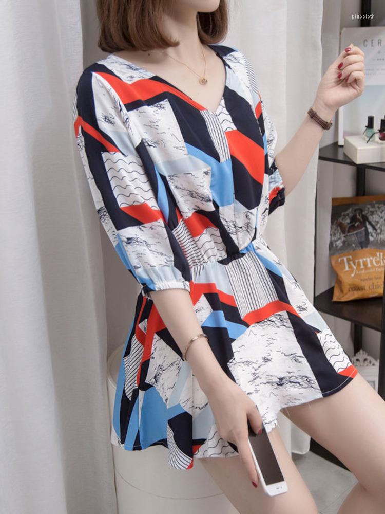 Women's Blouses Oversized V-neck Chiffon Women Summer Fashion Colorblock Half Sleeve Shirts Korean Style Loose Misetas Mujer Tops -4XL, Green
Women's Blouses Oversized V-neck Chiffon Women Summer Fashion Colorblock Half Sleeve Shirts Korean Style Loose Misetas Mujer Tops -4XL, Green