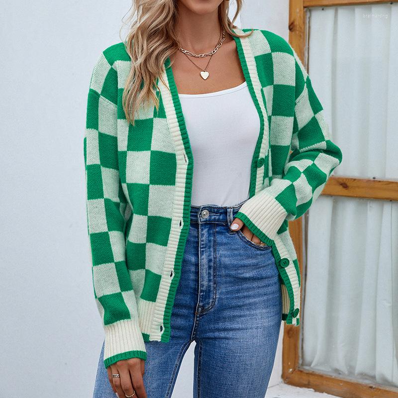 Women' Knits Woman Sweater Cardigan Plaid Color Single-breasted Long Sleeve Knitting Fashion Woman' Clothing Drop MMYZ2022, Rando color
Women' Knits Woman Sweater Cardigan Plaid Color Single-breasted Long Sleeve Knitting Fashion Woman' Clothing Drop MMYZ2022, Rando color