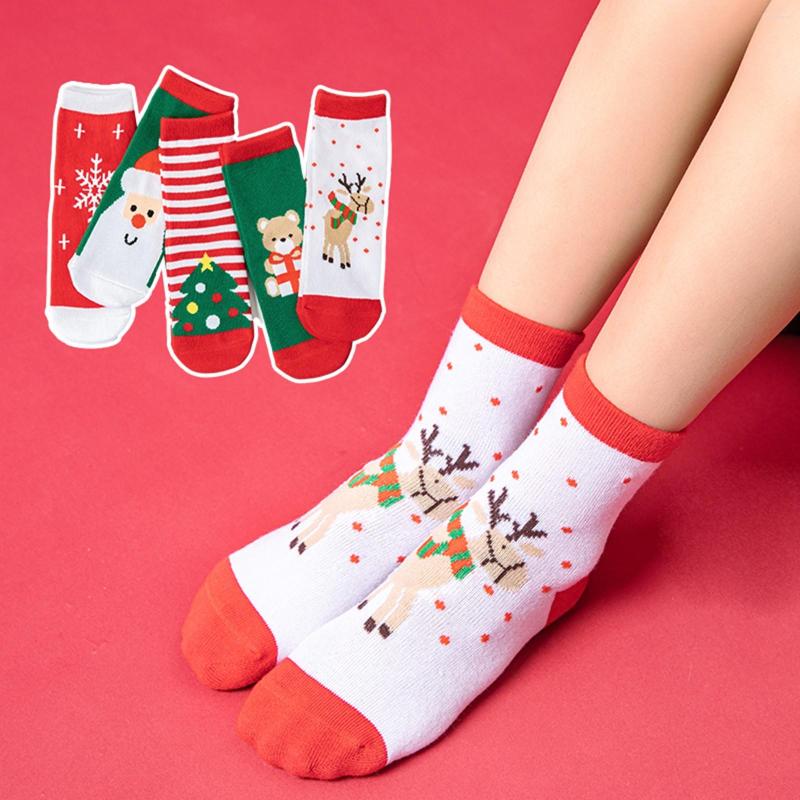 Women Socks 5Pairs Cute Christmas Print Children's Baby In Tube Cartoon Boys And Girls Cotton Kids Stockings, Black
Women Socks 5Pairs Cute Christmas Print Children's Baby In Tube Cartoon Boys And Girls Cotton Kids Stockings, Black