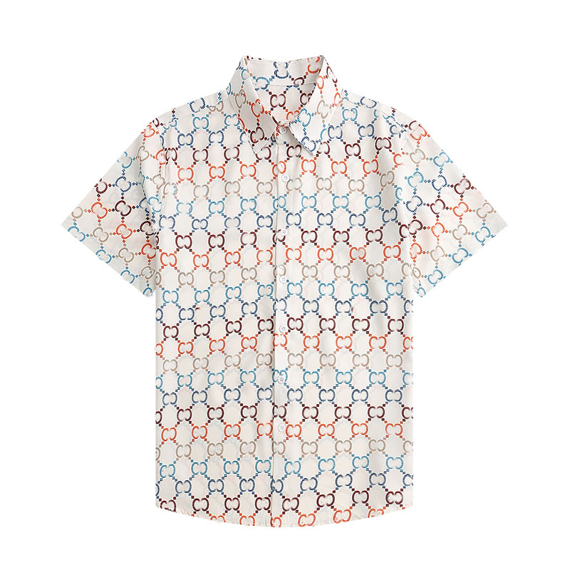 23ss Luxury Designer T Shirts Mens Fashion Geometric print bowling shirt Hawaii Floral Womens Casual shirts Men Slim Fit Short Sleeve Dress -Shirt Variety 5555