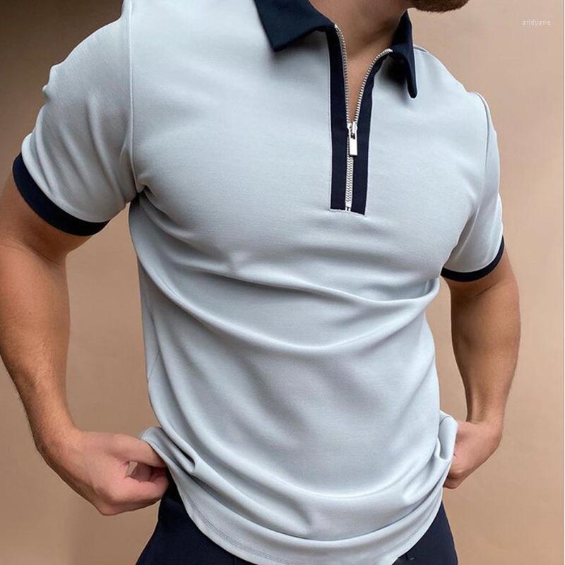 Men's Polos Men Polo Shirt Short Sleeve T-shirt Casual Patchwork Turn-down Collar Streetwear Clothing Zipper Oversize Shirts
Men's Polos Men Polo Shirt Short Sleeve T-shirt Casual Patchwork Turn-down Collar Streetwear Clothing Zipper Oversize Shirts
