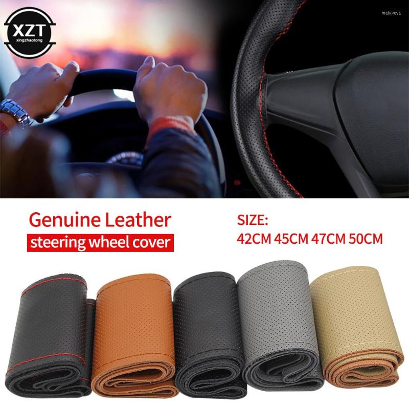 Steering Wheel Covers Car Braid Cover Soft Texture With Needles And Thread Genuine Leather Styling
Steering Wheel Covers Car Braid Cover Soft Texture With Needles And Thread Genuine Leather Styling