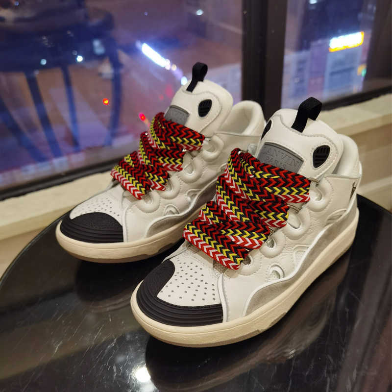 Luxury Dress Shoes Designer Men Women Shoe Lanvins Sneakers Mens Womens 2023 New Show Bread Plate sneaker