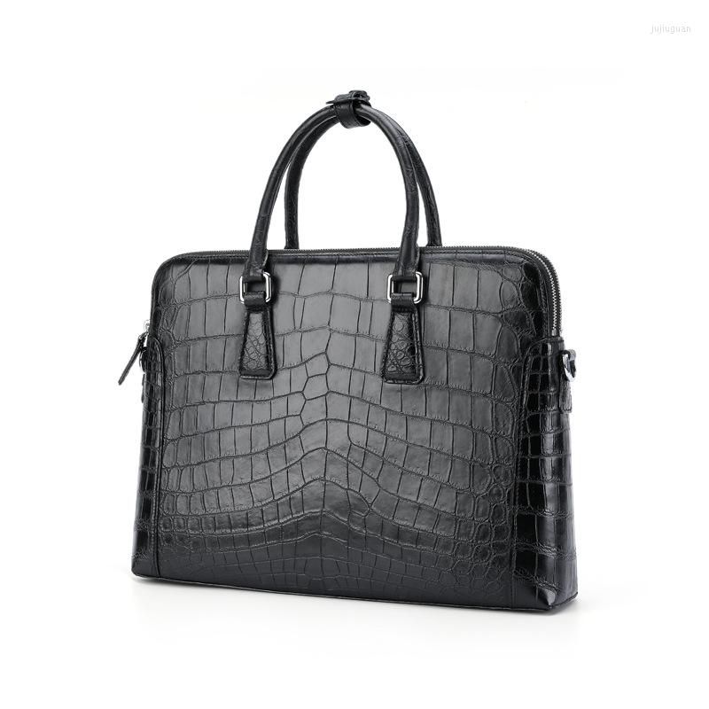 Briefcases 2022 Luxury High-end Men's Crocodile Leather Briefcase Business Handbag Genuine Shoulder Bag High Capacity Office 50, Black
Briefcases 2022 Luxury High-end Men's Crocodile Leather Briefcase Business Handbag Genuine Shoulder Bag High Capacity Office 50, Black
