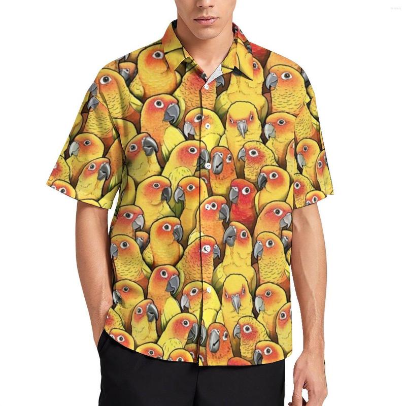 Men's Casual Shirts Yellow Parrot Shirt Man Sun Conures Print Hawaii Trendy Blouses Short-Sleeve Oversize, Style-13
Men's Casual Shirts Yellow Parrot Shirt Man Sun Conures Print Hawaii Trendy Blouses Short-Sleeve Oversize, Style-13