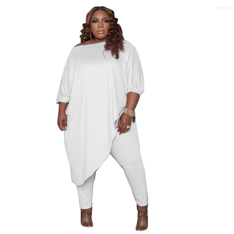 Women's Two Piece Pants Women's Clothing Spring2022Diagonal Collar Black And White T-Shirt Trouser Suits Set Woman 2 Pieces Kpop Clothes
Women's Two Piece Pants Women's Clothing Spring2022Diagonal Collar Black And White T-Shirt Trouser Suits Set Woman 2 Pieces Kpop Clothes