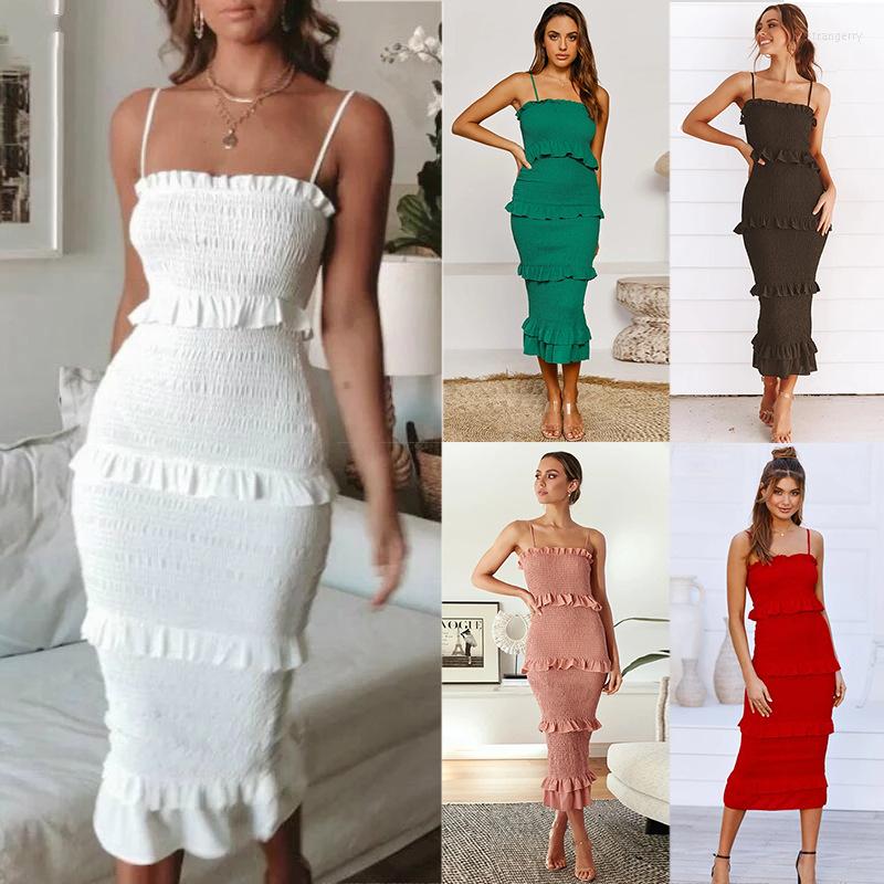 Casual Dresses Elegant For Women Natural Solid Color Fashionable Pleated Suspenders Maxi Party Dress Summer Sexy Tiered Vestidos, Black
Casual Dresses Elegant For Women Natural Solid Color Fashionable Pleated Suspenders Maxi Party Dress Summer Sexy Tiered Vestidos, Black