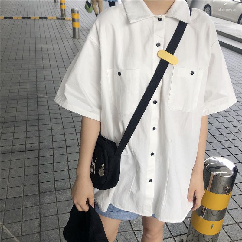 Women' Blouses Shirts Women Long Sleeve Retro Harajuku Simple Teenager Loose Couple Japanese Shirt Preppy Style Casual Fashion Solid, Blue
Women' Blouses Shirts Women Long Sleeve Retro Harajuku Simple Teenager Loose Couple Japanese Shirt Preppy Style Casual Fashion Solid, Blue