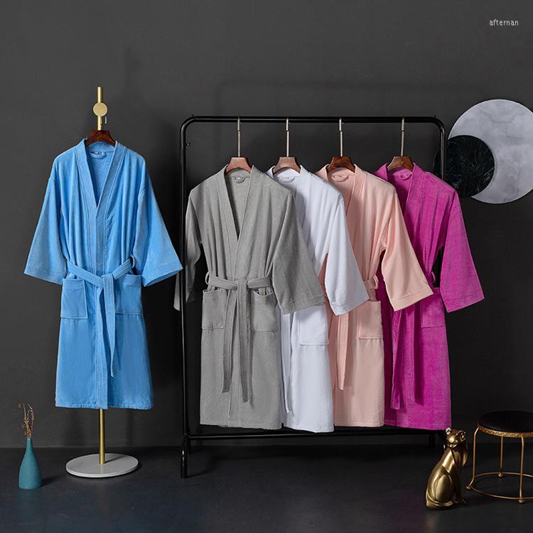 Men's Sleepwear Arrival Cotton Solid Color Bathrobe El Couples Night-Robe Male Female Lovers Concise Soft Comfortable Nightgown, White
Men's Sleepwear Arrival Cotton Solid Color Bathrobe El Couples Night-Robe Male Female Lovers Concise Soft Comfortable Nightgown, White