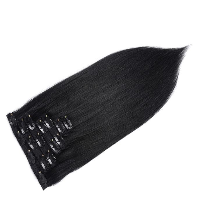 top quality 70gram lot silky straight clip in human hair extensions natural color clip on peruvian hair extentions 1162149, Black
top quality 70gram lot silky straight clip in human hair extensions natural color clip on peruvian hair extentions 1162149, Black