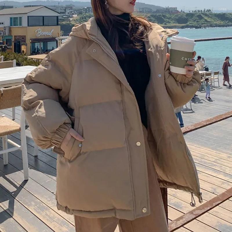 Women's Trench Coats Women Thicken Warm Parka Coat Loose Women's Winter Bread Hooded Outwear Padded Woman Parkas Jackets, White
Women's Trench Coats Women Thicken Warm Parka Coat Loose Women's Winter Bread Hooded Outwear Padded Woman Parkas Jackets, White