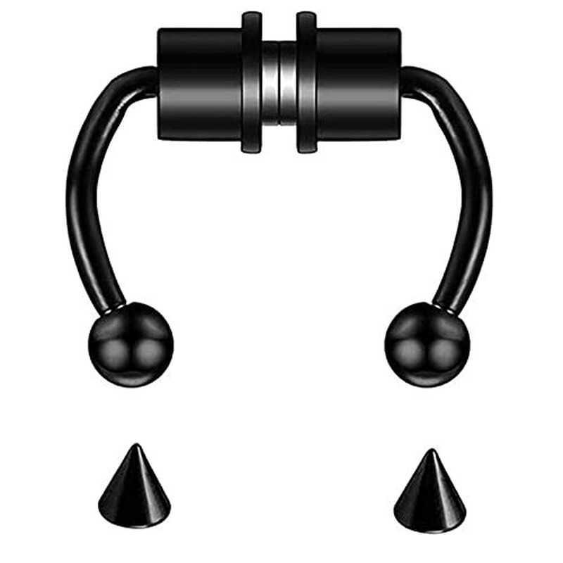 Magnetic Septum Piercing Fake Nose Ring for Women 316L Stainless Steel - view 7