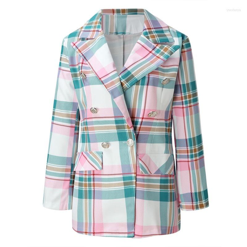 Women' Suits Office Lady Lapel Double Breasted Business Commute Blazers Spring Autumn Elegant Chic Coat Fashion Pink Plaid And Striped
Women' Suits Office Lady Lapel Double Breasted Business Commute Blazers Spring Autumn Elegant Chic Coat Fashion Pink Plaid And Striped