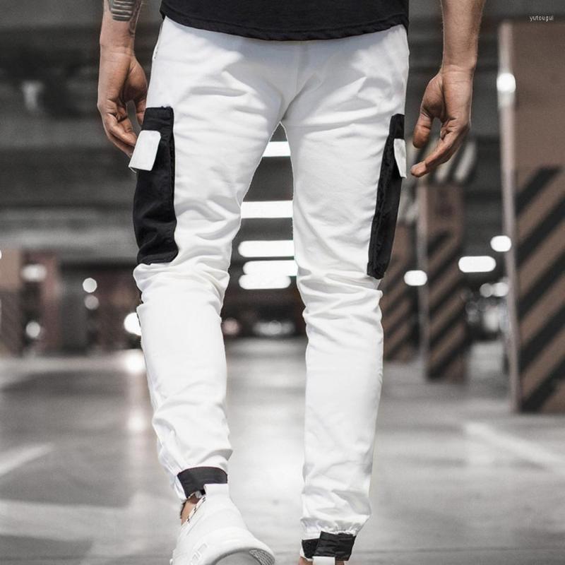 Men's Pants Men Sweatpants Ribbons Stylish Exquisite Craftsmanship Splicing Sports Trousers, Black
Men's Pants Men Sweatpants Ribbons Stylish Exquisite Craftsmanship Splicing Sports Trousers, Black