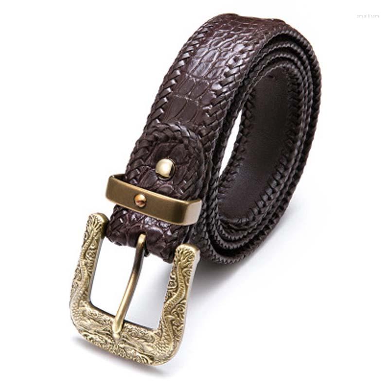 Belts Hongqiangying Crocodile Leather Men Belt Genuine Solid Brass Pin Stud Male Money Authentic Korean Fashion, Black
Belts Hongqiangying Crocodile Leather Men Belt Genuine Solid Brass Pin Stud Male Money Authentic Korean Fashion, Black