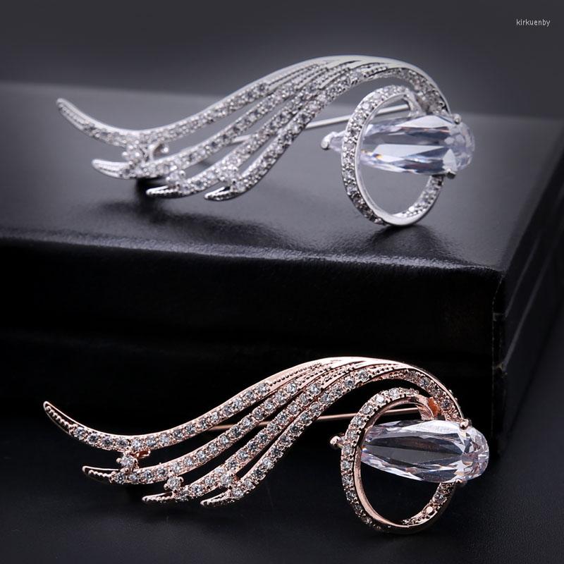 Brooches Women's Animal Wing Brooch 3A Zircon Feather Accessories Jewelry
Brooches Women's Animal Wing Brooch 3A Zircon Feather Accessories Jewelry