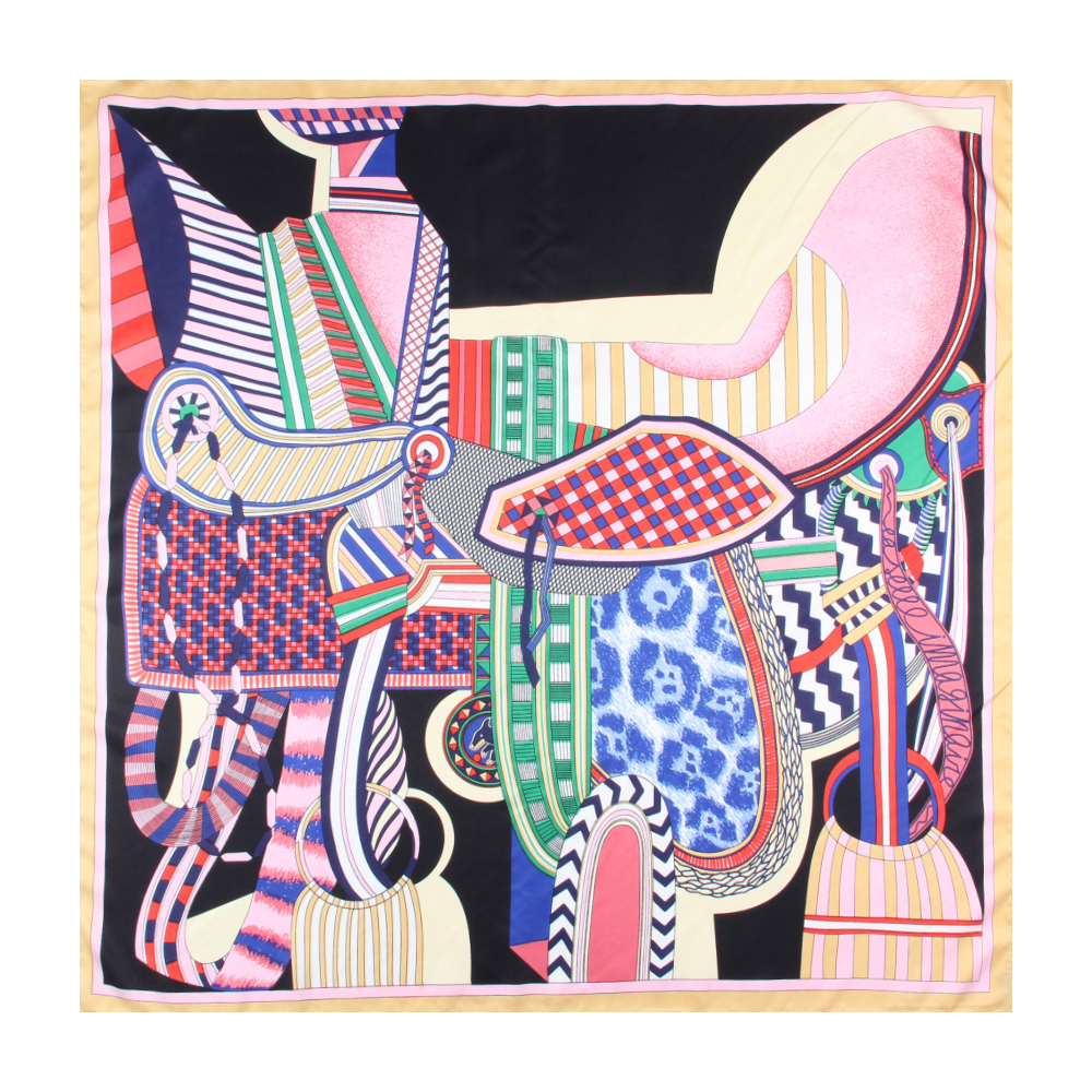 Scarves Manual Rolled Twill Silk Scarf Women Saddle Print Square Wraps Echarpes Curled Foulards Femme Bandana Hijabs 90CM 221119
Scarves Manual Rolled Twill Silk Scarf Women Saddle Print Square Wraps Echarpes Curled Foulards Femme Bandana Hijabs 90CM 221119