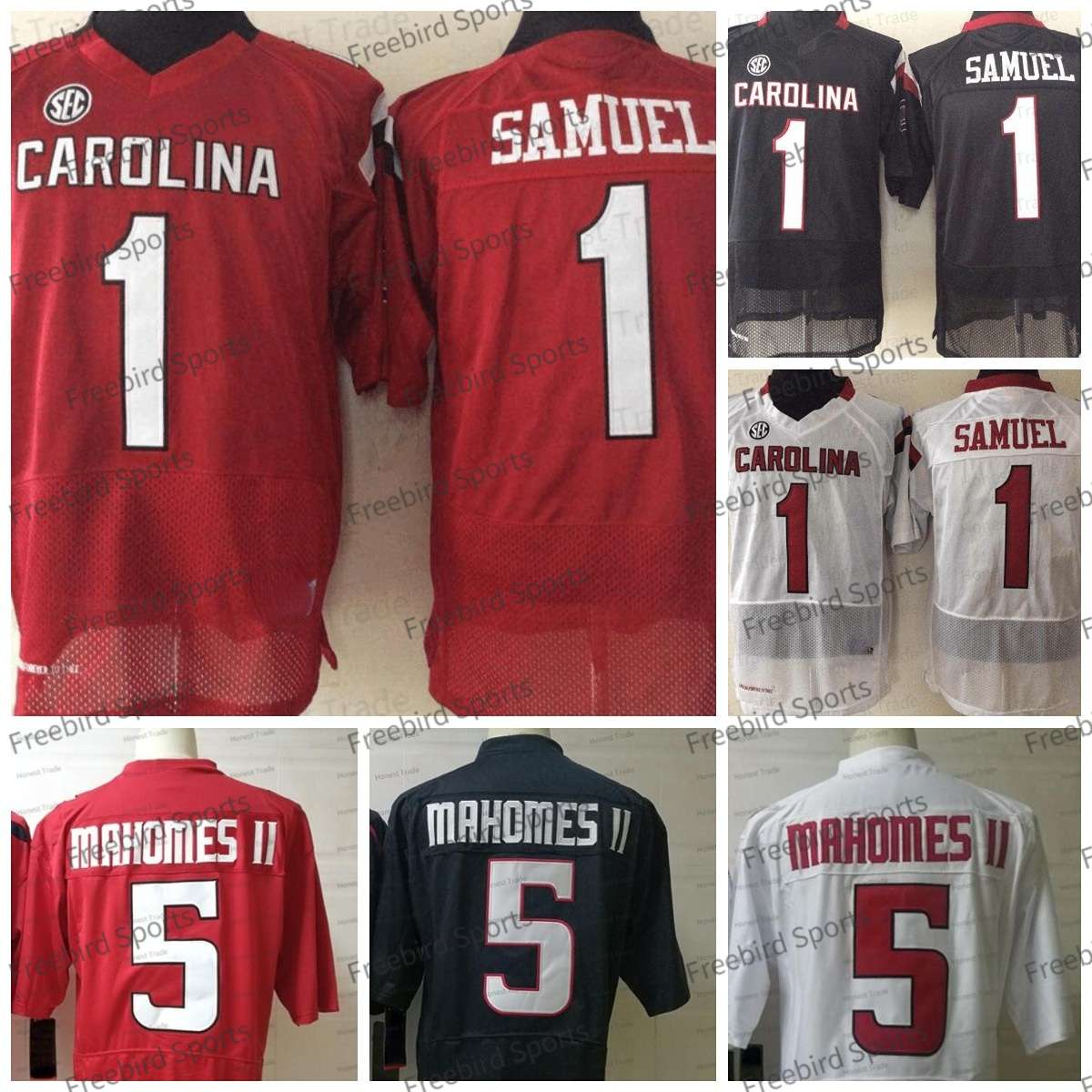 NCAA 1 Deebo Samuel Football Jersey South Carolina Gamecock 5 Patrick Mahomes II Texas Tech Red White College Mens Jerseys Stitched Mesh Breathable
NCAA 1 Deebo Samuel Football Jersey South Carolina Gamecock 5 Patrick Mahomes II Texas Tech Red White College Mens Jerseys Stitched Mesh Breathable