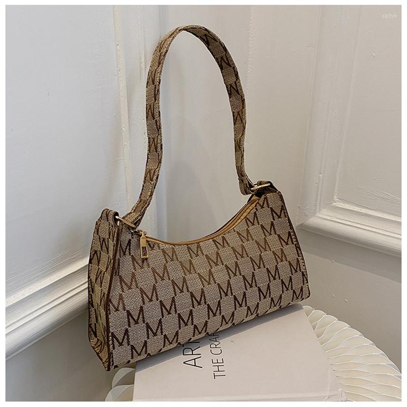 Evening Bags Fashion Women Underarm Bag Shoulder Letter Print Square Shape Short Straps Female Trendy Casual Handbag, Brown
Evening Bags Fashion Women Underarm Bag Shoulder Letter Print Square Shape Short Straps Female Trendy Casual Handbag, Brown
