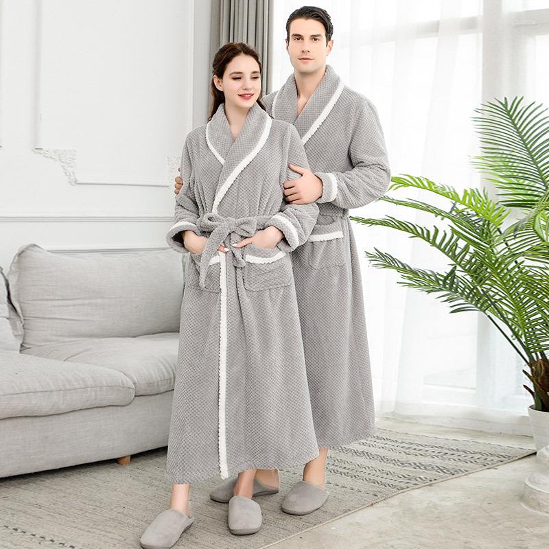 Men's Sleepwear Men Winter Extra Long Thick Thermal Bathrobe Mens Luxury Flannel Warm Kimono Bath Robe Women Sexy Fur Robes Male Soft, Men gray
Men's Sleepwear Men Winter Extra Long Thick Thermal Bathrobe Mens Luxury Flannel Warm Kimono Bath Robe Women Sexy Fur Robes Male Soft, Men gray