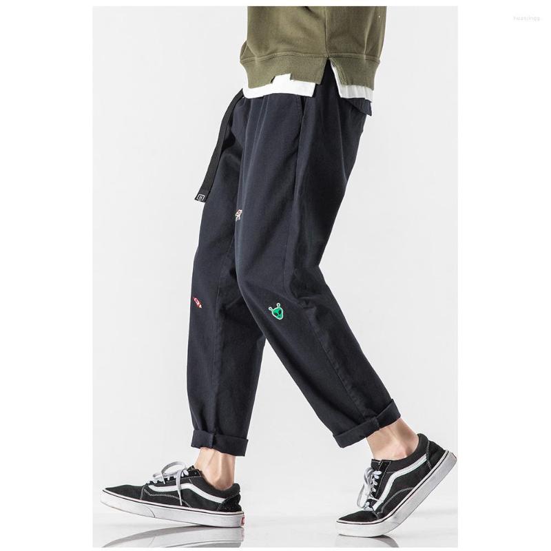 Men' Pants Men' Spring And Summer Thin Nine Points Casual Embroidery Boys Loose Straight Workwear Trend Trousers, Dark blue
Men' Pants Men' Spring And Summer Thin Nine Points Casual Embroidery Boys Loose Straight Workwear Trend Trousers, Dark blue