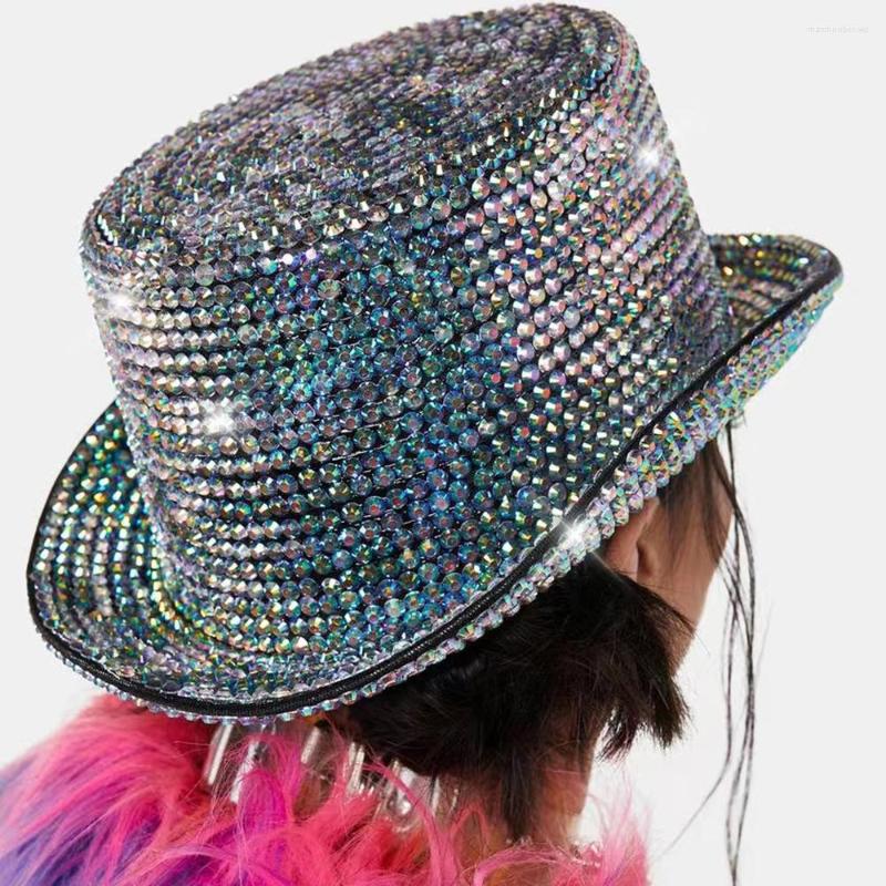 Berets Luxury Sequined Rhinestone Pearl Diamonds Top Hat For Women Girl Shower Hip Hop Steampunk Magic Magician Fedora Caps, Mix color
Berets Luxury Sequined Rhinestone Pearl Diamonds Top Hat For Women Girl Shower Hip Hop Steampunk Magic Magician Fedora Caps, Mix color
