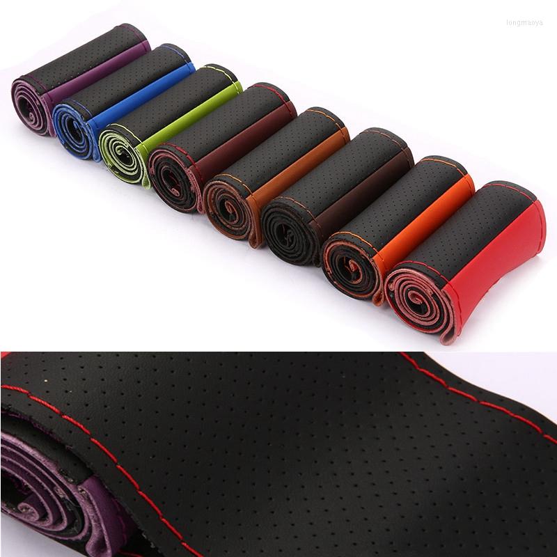 Steering Wheel Covers Car Braid Cover 38cm 15inch Artificial Leather Needles And Thread Soft Non-slip Auto Interior Accessories Kits
Steering Wheel Covers Car Braid Cover 38cm 15inch Artificial Leather Needles And Thread Soft Non-slip Auto Interior Accessories Kits