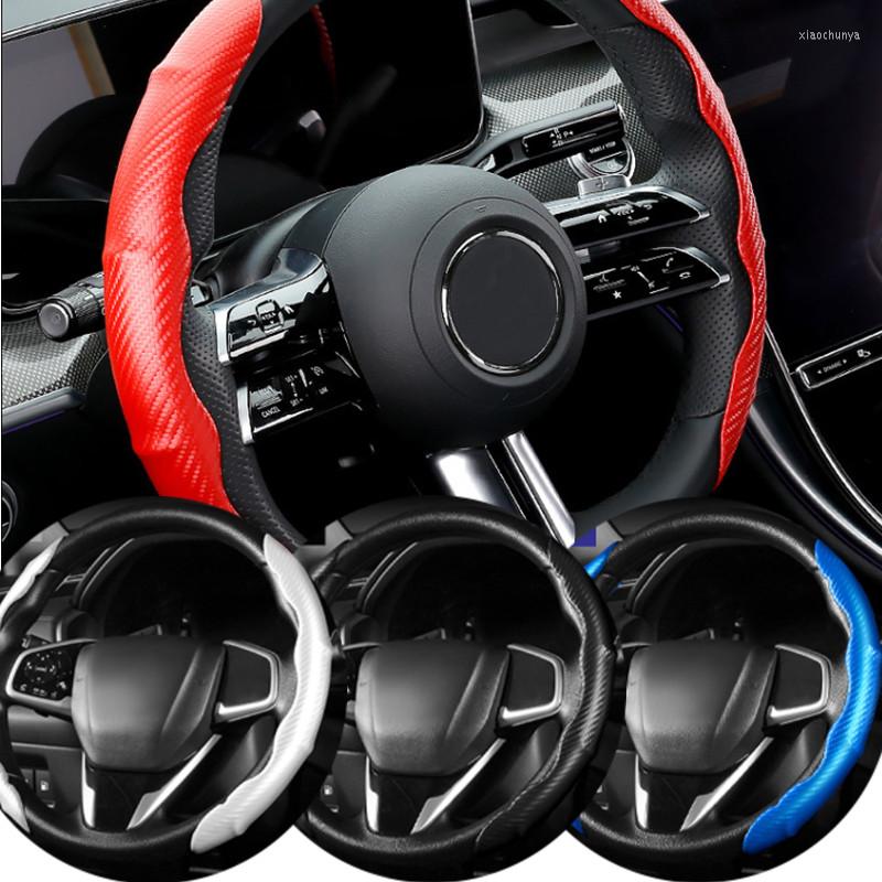 Steering Wheel Covers 1Pair Universal Carbon Fiber Red Car Cover Anti Slip Comfort Auto Interior Decoration Styling Accessories
Steering Wheel Covers 1Pair Universal Carbon Fiber Red Car Cover Anti Slip Comfort Auto Interior Decoration Styling Accessories