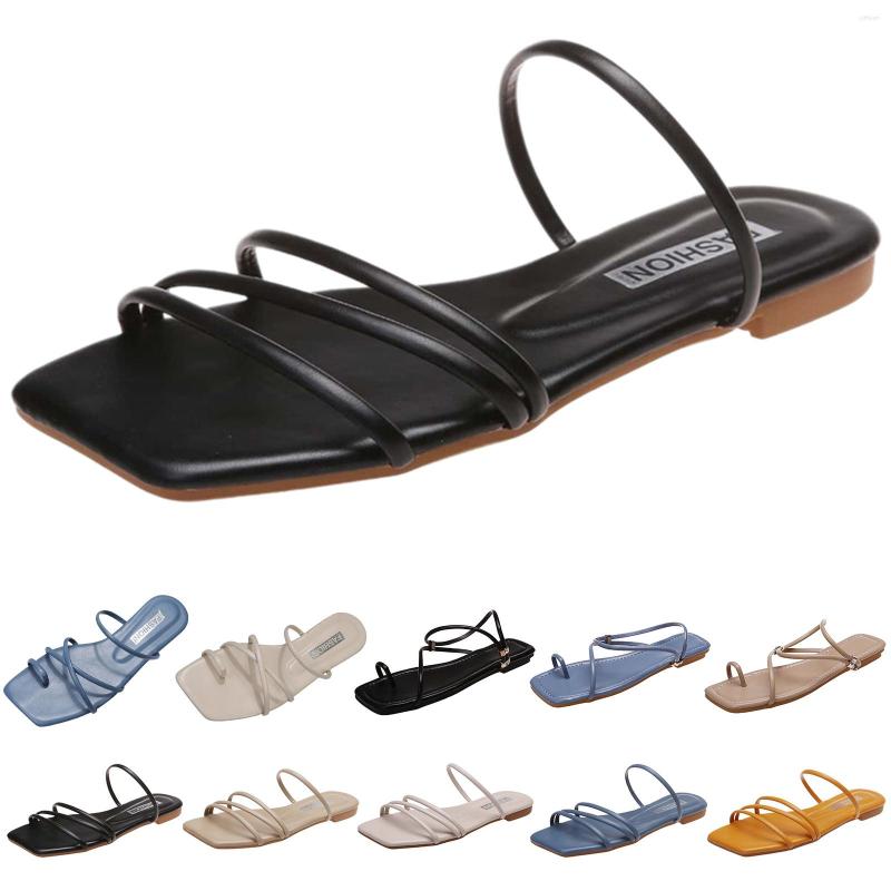 Sandals Summer Women's 2022 Strap Square Toe Open Flat Casual Slippers For Women Black Beach Shoes Ladies Blue, 3bg
Sandals Summer Women's 2022 Strap Square Toe Open Flat Casual Slippers For Women Black Beach Shoes Ladies Blue, 3bg