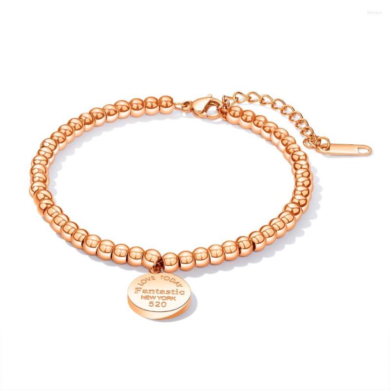 Link Bracelets Fashion Charm Simple Stainless Steel Bead Round & Bangles For Women /Rose Gold /gold Girls Jewelry Gift
Link Bracelets Fashion Charm Simple Stainless Steel Bead Round & Bangles For Women /Rose Gold /gold Girls Jewelry Gift
