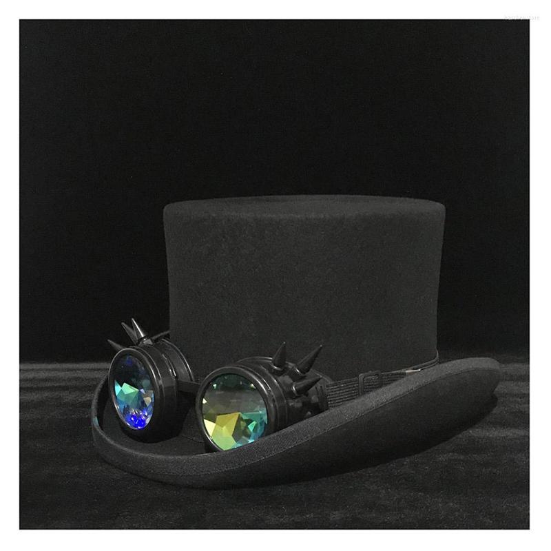 Berets 4 Size Wool Black Steampunk Top Hat Women Men Steam Punk Gear Millinery Fedora Goggles Party Cosplay Cap S M L XL
Berets 4 Size Wool Black Steampunk Top Hat Women Men Steam Punk Gear Millinery Fedora Goggles Party Cosplay Cap S M L XL