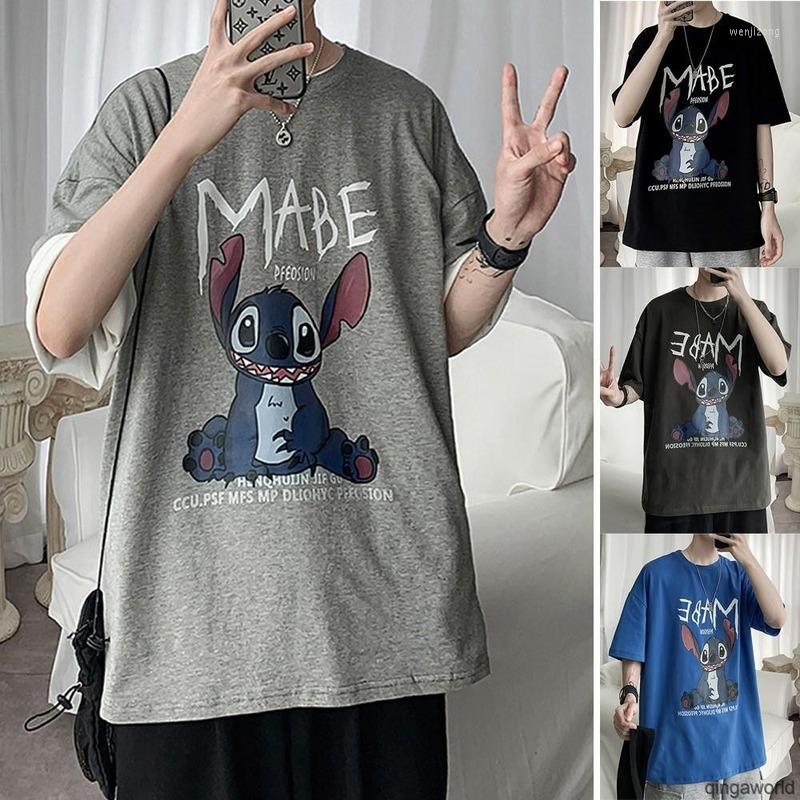 Men's T Shirts Men Summer Shirt Boy Casual Graphic Tees Cartoon Overside Style Cute Stitch Letter Print Breathable Anime Kawaii Clothes, Black
Men's T Shirts Men Summer Shirt Boy Casual Graphic Tees Cartoon Overside Style Cute Stitch Letter Print Breathable Anime Kawaii Clothes, Black