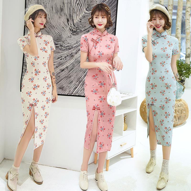 Ethnic Clothing Elegant Women Summer Qipao Short Sleeve Print Lady Party Dress Female Chinese Traditional Long Fork Cheongsam
Ethnic Clothing Elegant Women Summer Qipao Short Sleeve Print Lady Party Dress Female Chinese Traditional Long Fork Cheongsam