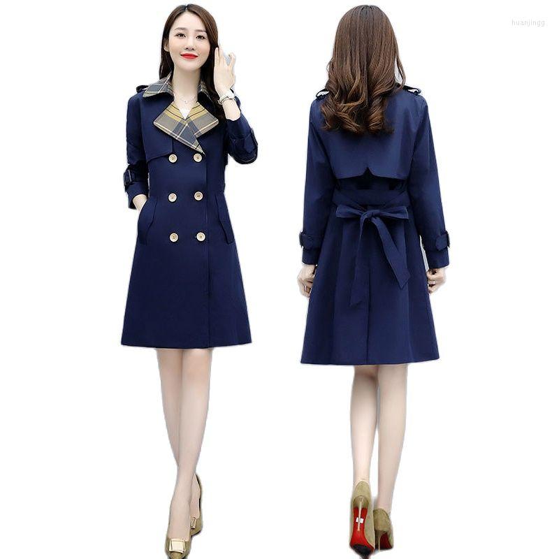 Women's Trench Coats Women High-End Khaki Navy Windbreaker 2022 Female Spring Autumn Long Coat Double Breasted Belt Fashion Women's
Women's Trench Coats Women High-End Khaki Navy Windbreaker 2022 Female Spring Autumn Long Coat Double Breasted Belt Fashion Women's