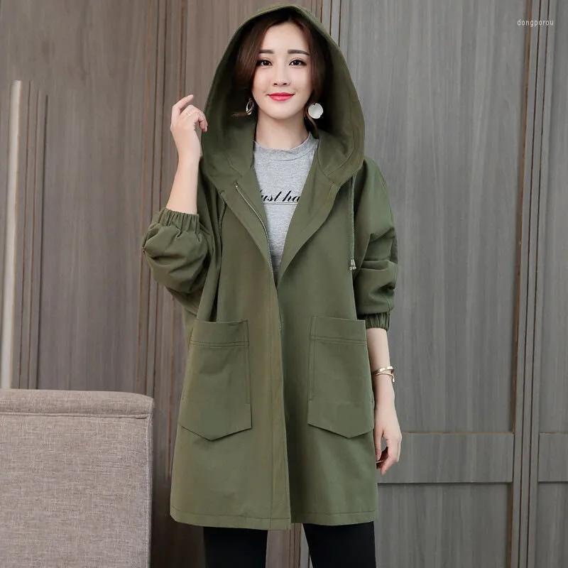 Women's Trench Coats Women's Coat Long-Sleeved Loose Casual Female 2022 Hooded Pocket Spring Autumn Windbreaker Outerwear Green Khaki, Army green
Women's Trench Coats Women's Coat Long-Sleeved Loose Casual Female 2022 Hooded Pocket Spring Autumn Windbreaker Outerwear Green Khaki, Army green
