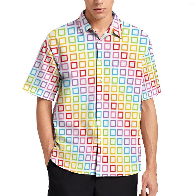 Men's Casual Shirts Plaid Summer Shirt Colorful Rainbow Male Trending Blouses Short Sleeve, Style-14
Men's Casual Shirts Plaid Summer Shirt Colorful Rainbow Male Trending Blouses Short Sleeve, Style-14