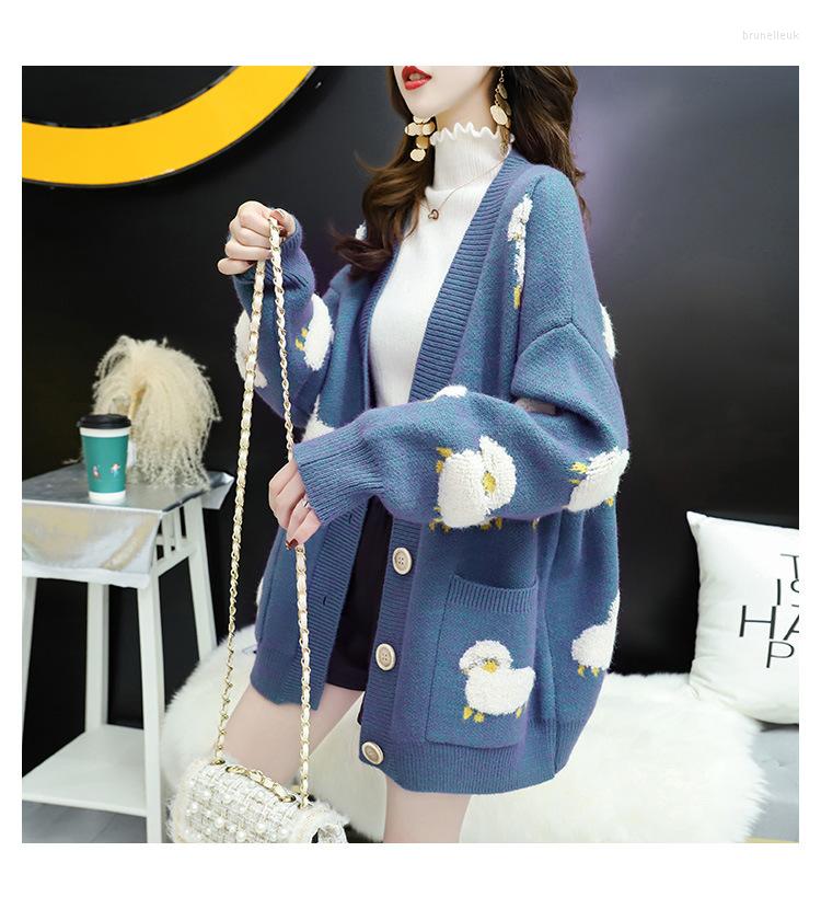 Women's Knits Woman Sweater Cardigan 2022 Autumn/winter Embroidery Loose Knit Pocket Buttons Woman's Clothing Drop LXJ22229, Random color
Women's Knits Woman Sweater Cardigan 2022 Autumn/winter Embroidery Loose Knit Pocket Buttons Woman's Clothing Drop LXJ22229, Random color
