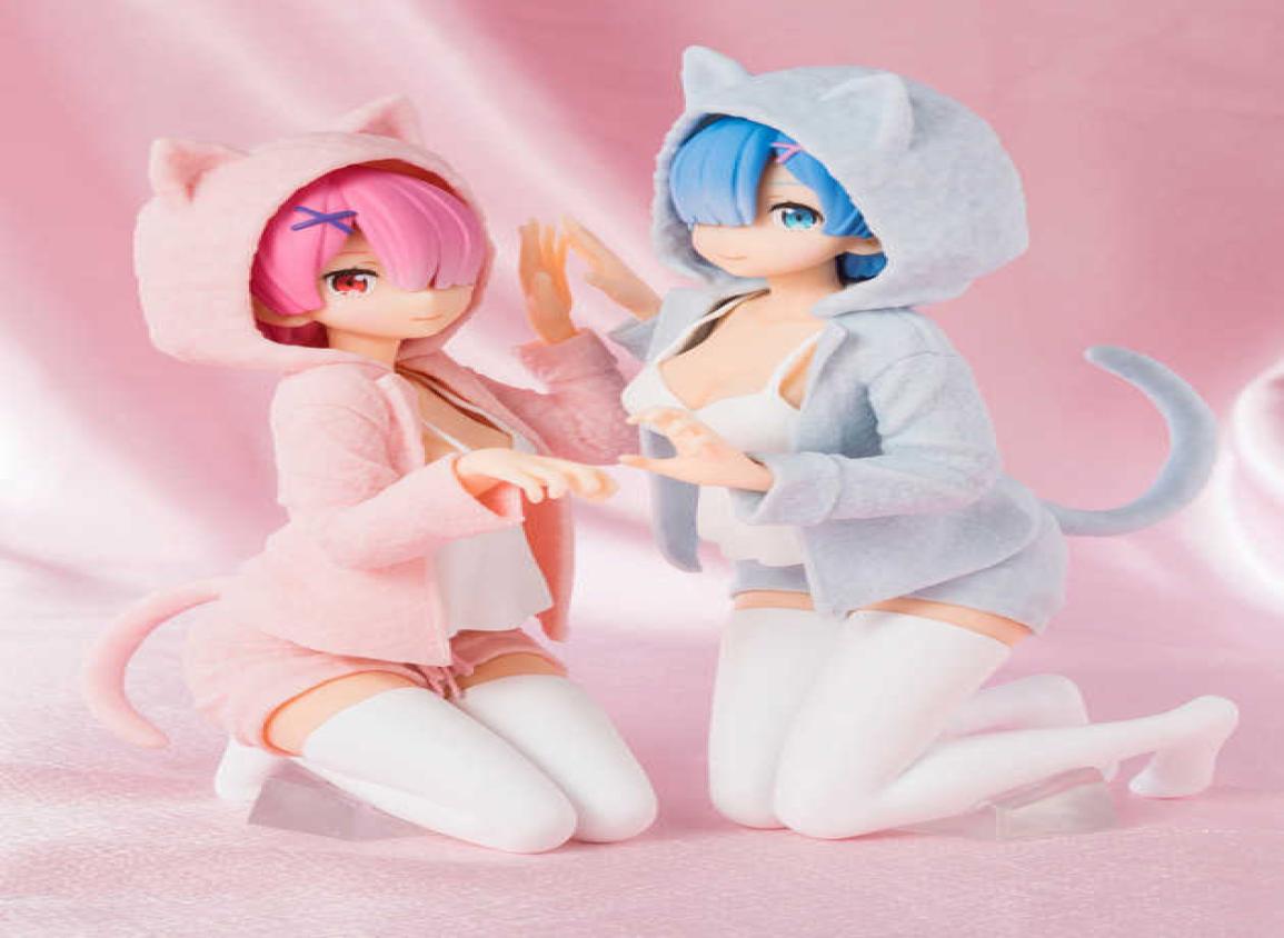 Anime Manga 2pcsSet Re Zero Doll Anime Re Zero Rem Kara Hajimeru Isekai Seikatsu Ram Nyanko PVC Action Figure Toy Collection Mode
Anime Manga 2pcsSet Re Zero Doll Anime Re Zero Rem Kara Hajimeru Isekai Seikatsu Ram Nyanko PVC Action Figure Toy Collection Mode