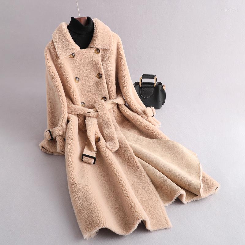 Women' Fur 2022 Women Thick Winter Coat Long Sleeve Stand Collar Fake Lamb Wool Warm Casaco Feminino Beige
Women' Fur 2022 Women Thick Winter Coat Long Sleeve Stand Collar Fake Lamb Wool Warm Casaco Feminino Beige