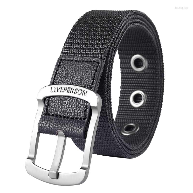 Belts Unisex Canvas Fashion Alloy Pin Buckle Men Belt Outdoor And Women Military Training Casual, Black
Belts Unisex Canvas Fashion Alloy Pin Buckle Men Belt Outdoor And Women Military Training Casual, Black