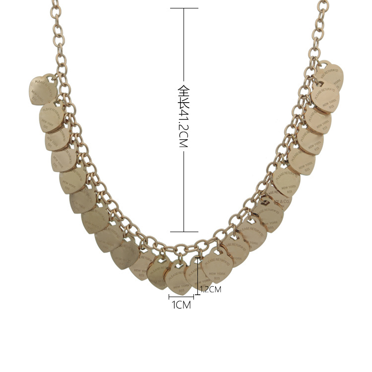 Womens 24 Heart Necklace Designer Jewelry A lot of heart Complete Brand as Wedding Christmas Gift
Womens 24 Heart Necklace Designer Jewelry A lot of heart Complete Brand as Wedding Christmas Gift