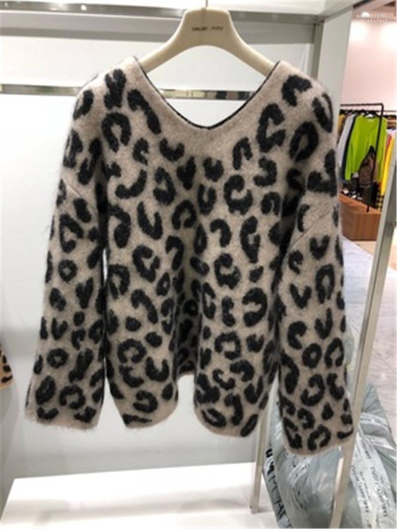 Women's Sweaters Women's 2022 Women 's Sweater Vintage Leopard Mink Cashmere Knitted Pullovers Korean Style V-neck Long Sleeve, Beige
Women's Sweaters Women's 2022 Women 's Sweater Vintage Leopard Mink Cashmere Knitted Pullovers Korean Style V-neck Long Sleeve, Beige