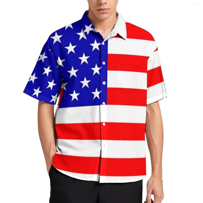 Men' Casual Shirts American Flag Beach Shirt Patriotic White Stars Print Male Vintage Blouses Summer Short Sleeves, Style-12
Men' Casual Shirts American Flag Beach Shirt Patriotic White Stars Print Male Vintage Blouses Summer Short Sleeves, Style-12