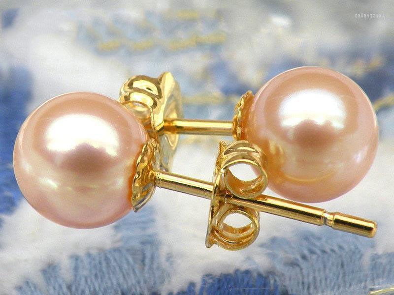 Stud Earrings Genuine 6mm Perfect Round Pink Akoya Pearl Earring Solid 14K/20 Yellow Gold
Stud Earrings Genuine 6mm Perfect Round Pink Akoya Pearl Earring Solid 14K/20 Yellow Gold