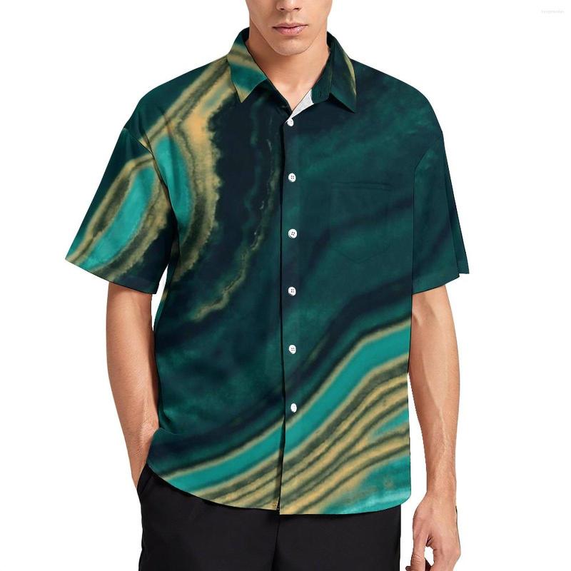Men's Casual Shirts Marble Art Aqua And Metallic Gold Texture Daily Shirt Short Sleeves Vintage Blouses Male Big Size, Style-16
Men's Casual Shirts Marble Art Aqua And Metallic Gold Texture Daily Shirt Short Sleeves Vintage Blouses Male Big Size, Style-16
